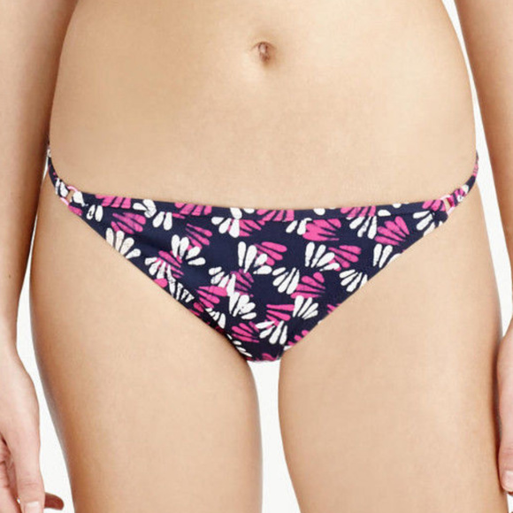 J CREW Block Print Ring Hipster Bikini Bottom M - Picture 1 of 5